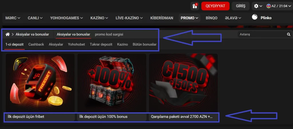 Bonus Hesabı haqqında məlumat